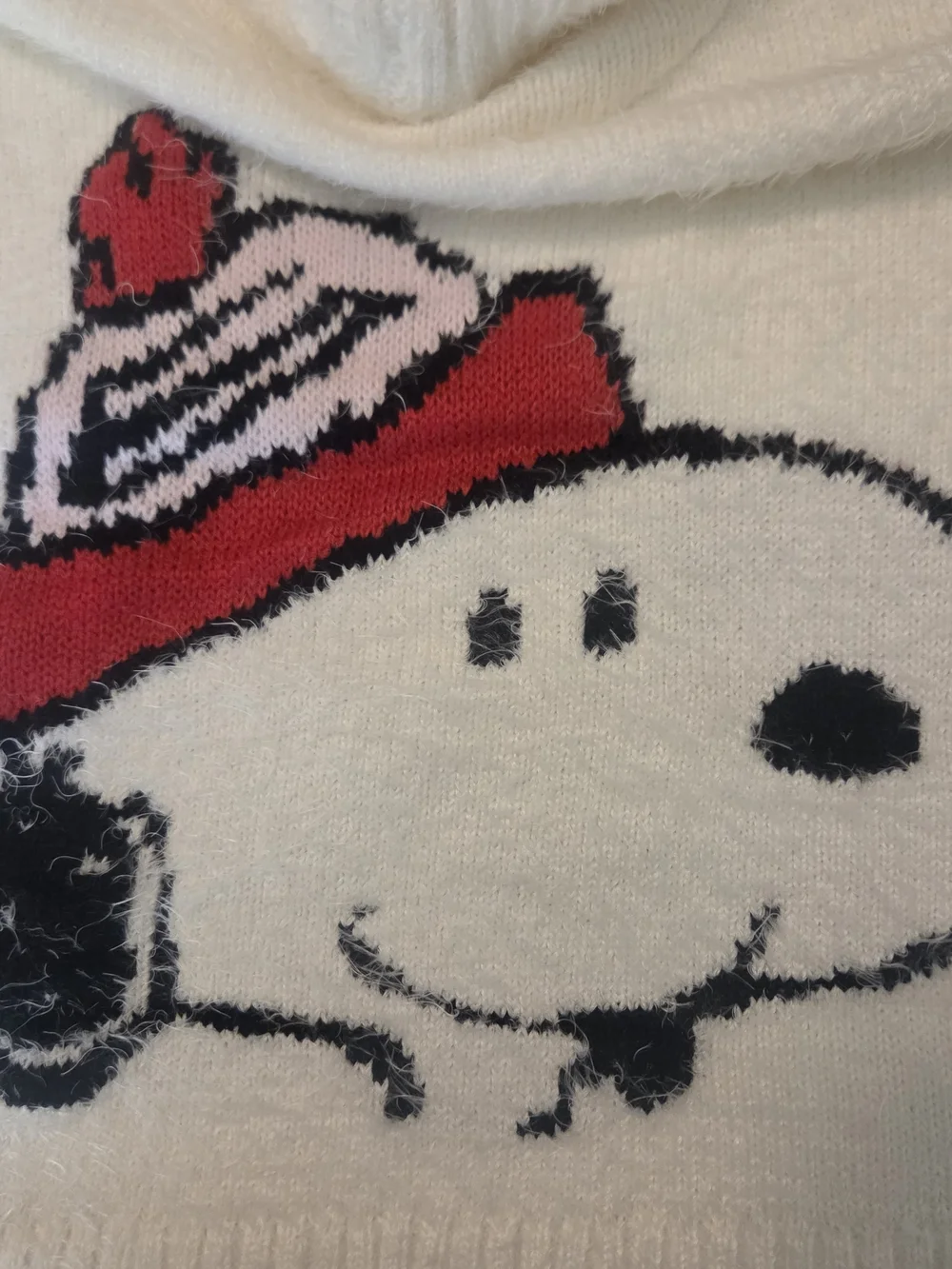 Justice Snoopy Ultra Soft Sweater With Hooded Ears